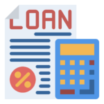 Loan EMI calculator tool showing monthly EMI and interest breakdown